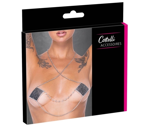 Cottelli Accessories Nipple Jewellery Silver Chain 5.5x5.5 cm Glam Set