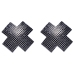 Cottelli Accessoires Cross Black Decorative Nipple Stickers 7.5 cm