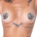 Bad Kitty Black Spike Pasties Reusable 7 cm Pair