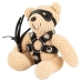 Bad Kitty Teddy Keychain 11cm - Plush Mascot with Mini Harness & Mask