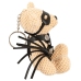 Bad Kitty Teddy Keychain 11cm - Plush Mascot with Mini Harness & Mask