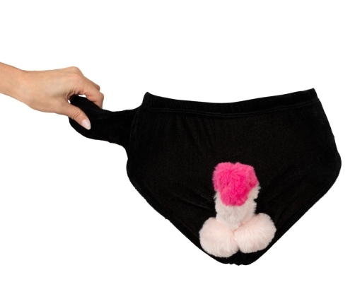 You2Toys Novelty Briefs with Inflatable Plush Feature, One Size, Black