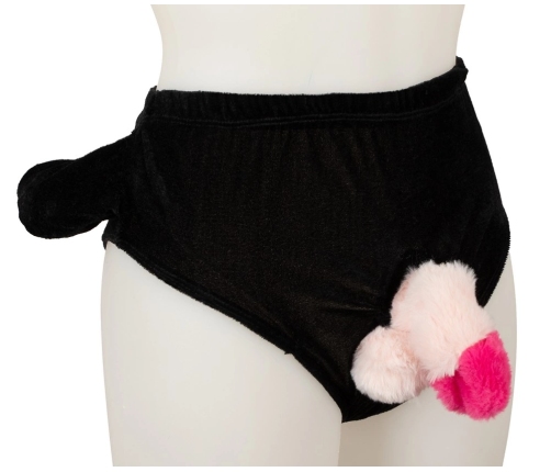 You2Toys Novelty Briefs with Inflatable Plush Feature, One Size, Black