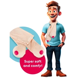 You2Toys Novelty Scarf Nude with Decorative Elements 150cm Polyester