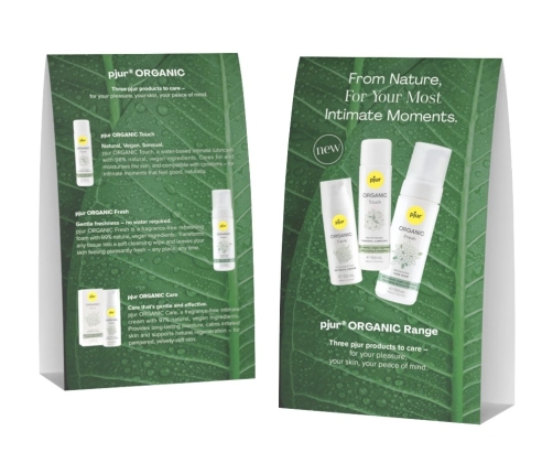Pjur POS Kit ORGANIC - Promotional Display Set, 3 Pieces