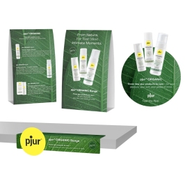 Pjur POS Kit ORGANIC - Promotional Display Set, 3 Pieces