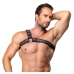 ZADO Men's Leather Harness S-L Adjustable Black Chest Accessory