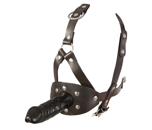 LeatherHead harness with Dildo