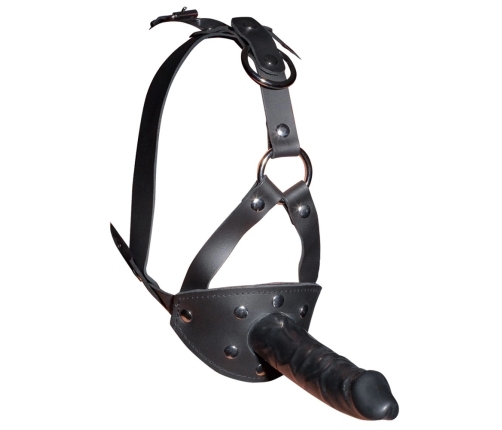 LeatherHead harness with Dildo
