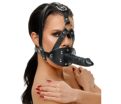 LeatherHead harness with Dildo