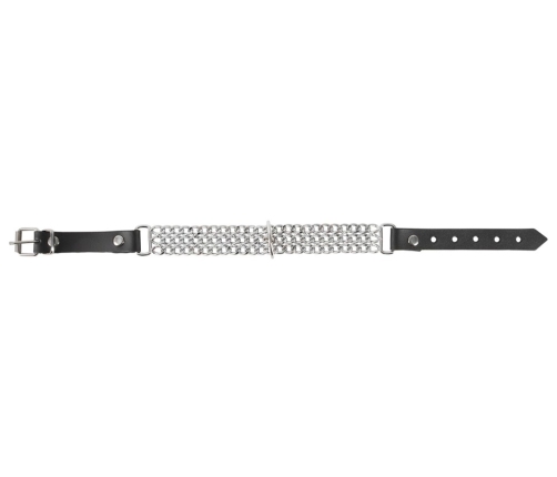 Leder Halsfessel Kette
