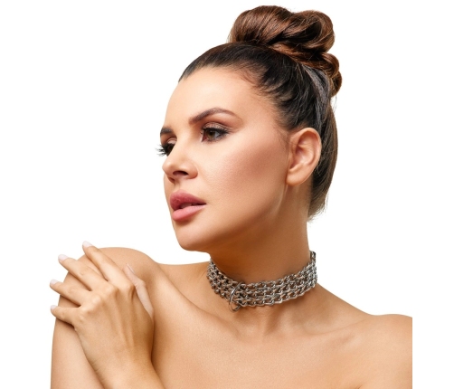 Leder Halsfessel Kette