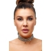 Leder Halsfessel Kette