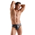 Svenjoyment Briefs XL Black Wetlook Mesh Zip Comfortable Fit