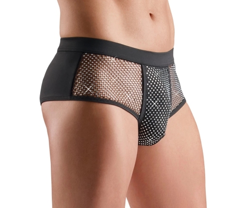 Svenjoyment Men's Sparkle Black Briefs 2XL with Gem Accents