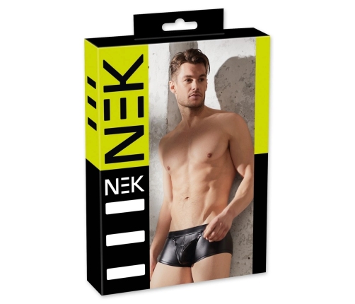 NEK Men's Matte Finish Pants XL with Decorative Pouch Black