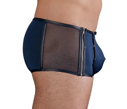 NEK Men's Microfibre Pants L Black-Silver Contrast, Stretch Fit