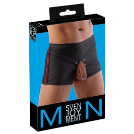 Svenjoyment Boxer Briefs Black/Red XL with Interchangeable Support Ring
