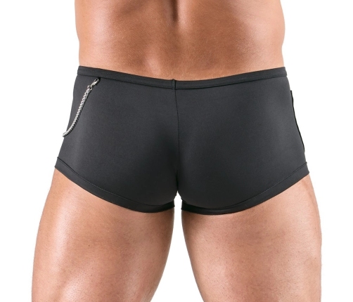 Svenjoyment Waiter-Style Men's Stretch Pants, Black & White, Size S