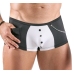 Svenjoyment Men's Waiter-Style Black & White Pants with Pocket, Size L