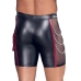NEK Men's Matte Black Pants 2XL with Red Stripes & Chains Detail