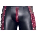 NEK Men's Matte Black Pants 2XL with Red Stripes & Chains Detail