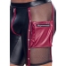 NEK Men's Matte Black Pants 2XL with Red Stripes & Chains Detail