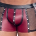 NEK Men's Matte Look Pants XL with Mesh and Stud Details, Red-Black