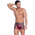 NEK Men's Matte Look Pants XL with Mesh and Stud Details, Red-Black