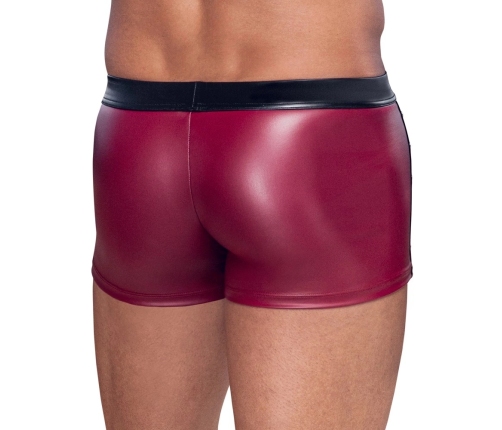NEK Men's Matte Look Pants XL with Mesh and Stud Details, Red-Black