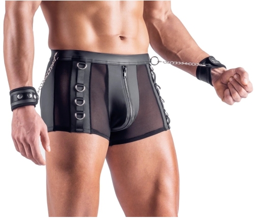 Svenjoyment Bondage Men’s Pants 3XL Matte Mesh with Restraint System