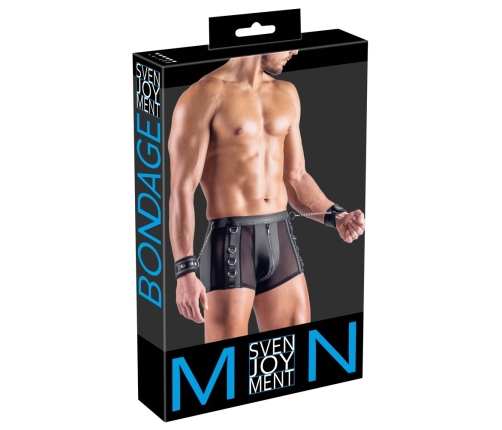 Svenjoyment Bondage Men’s Pants 3XL Matte Mesh with Restraint System