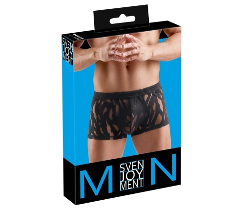 Svenjoyment Pants M Black Burnout Effect Stretch Waistband