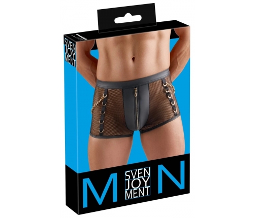 Svenjoyment Net & Wetlook Men’s Pants S Black with Gold Accents