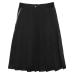 Svenjoyment Men's Classic Black Pleated Kilt with Detachable Pocket L