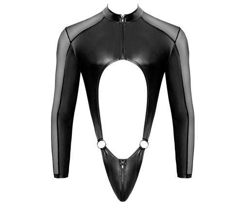Svenjoyment Men’s Body M Black Powernet & Matte Look, Long Sleeve Zip