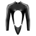 Svenjoyment Men’s Body M Black Powernet & Matte Look, Long Sleeve Zip