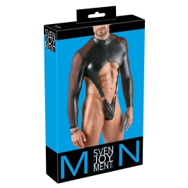 Svenjoyment Men’s Body M Black Powernet & Matte Look, Long Sleeve Zip