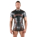 Svenjoyment Men's Fitted Black Playsuit XL with 3-Way Zip & Powernet Panels Svenjoyment Men's Fitted Black Playsuit XL with 3-Way Zip & Powernet Panels