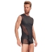 NEK Men's Sleeveless XL Shirt Matte Look & Mesh Black Performance