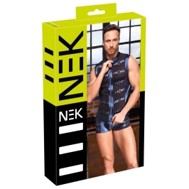 NEK Men's Shirt 3XL Metallic Blue Strap Style with Powernet Inserts