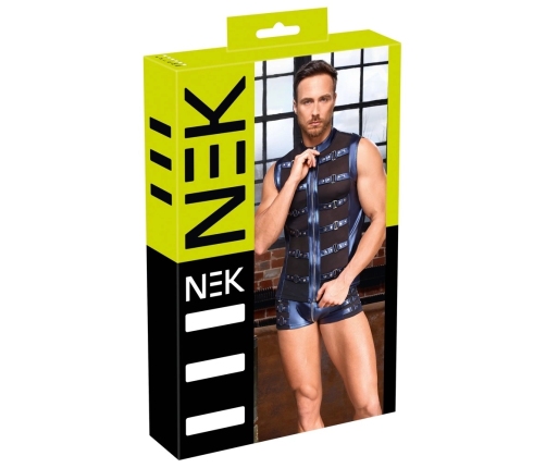 NEK Men's Shirt 3XL Metallic Blue Strap Style with Powernet Inserts