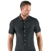 Svenjoyment Silver Lurex Look Shirt M - Shimmering, Stretch Fabric
