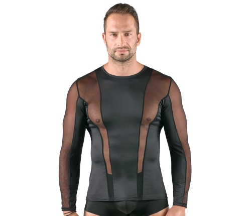 Svenjoyment Long Sleeve Men’s Shirt Black Net Insert S