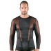 Svenjoyment Men's Shirt Long Sleeve Black Net Inserts Size L