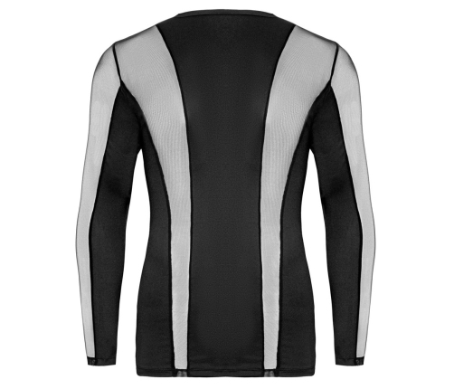 Svenjoyment Men's Shirt Long Sleeve Black Net Inserts Size L