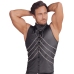 NEK Black Matte Sleeveless Shirt S with Chains and Stand-Up Collar