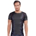NEK Men's Fitted Black Shirt S with Metallic Blue Accents and Mesh Panels