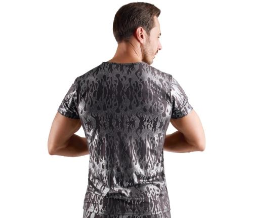 Svenjoyment Metallic Short Sleeve Shirt Black/Silver M Stretch Fit