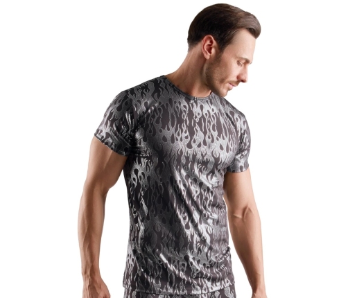 Svenjoyment Shirt 2XL Black Metallic Silver Design Short Sleeve